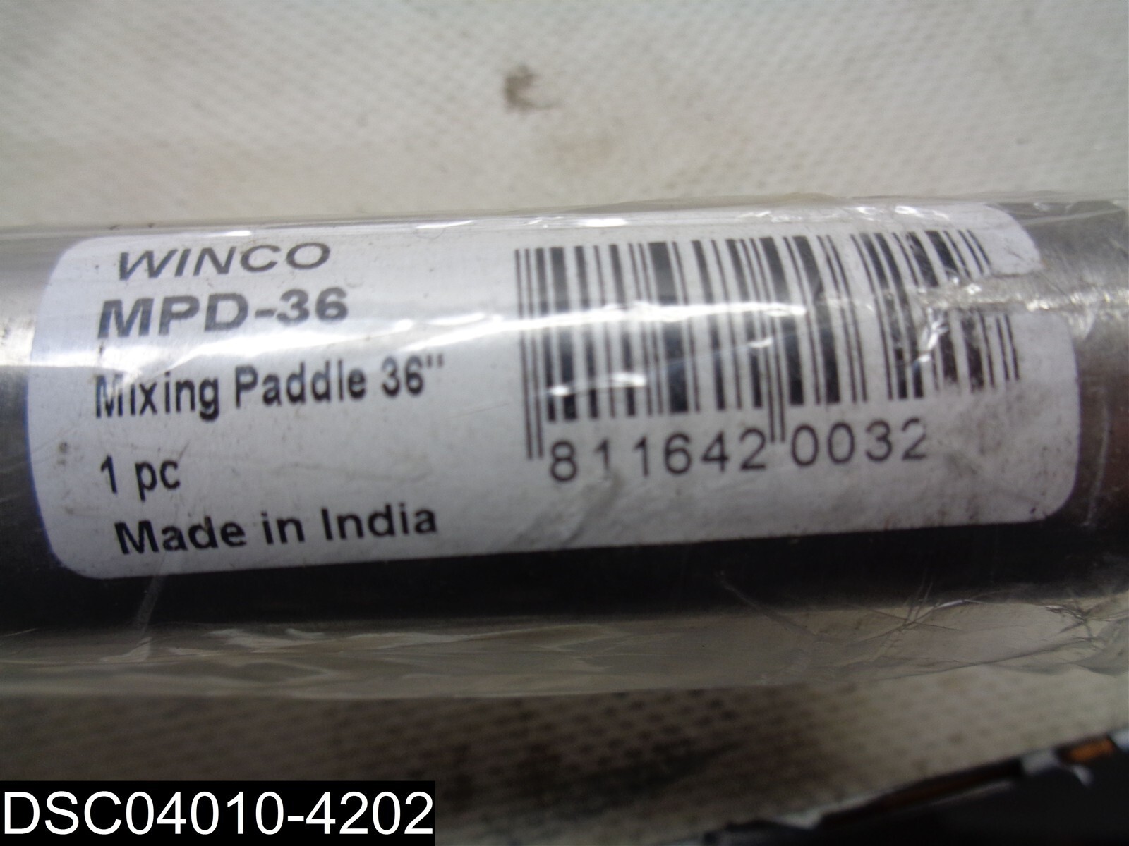 MPD-36 Winco 36″ Stainless Steel Mixing Paddle 811642003249