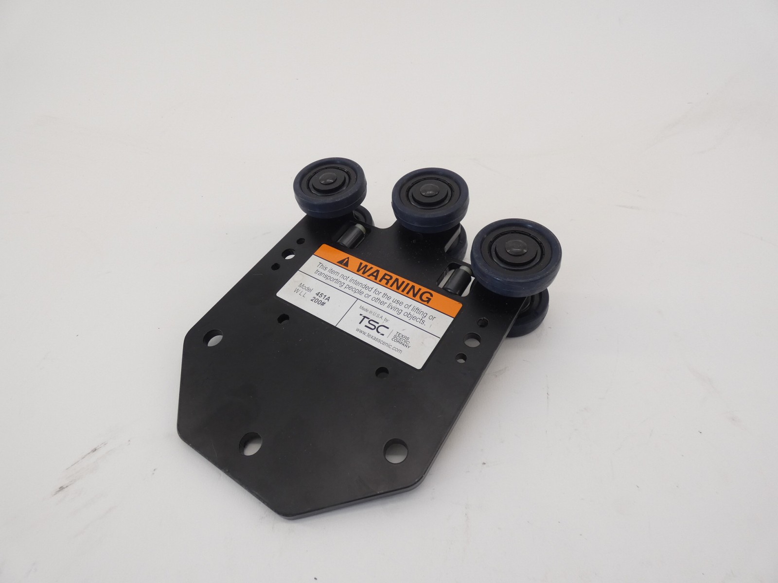 TSC 415A Carrier Black Aluminum Track Hardware WLL 200 – NEW Surplus!