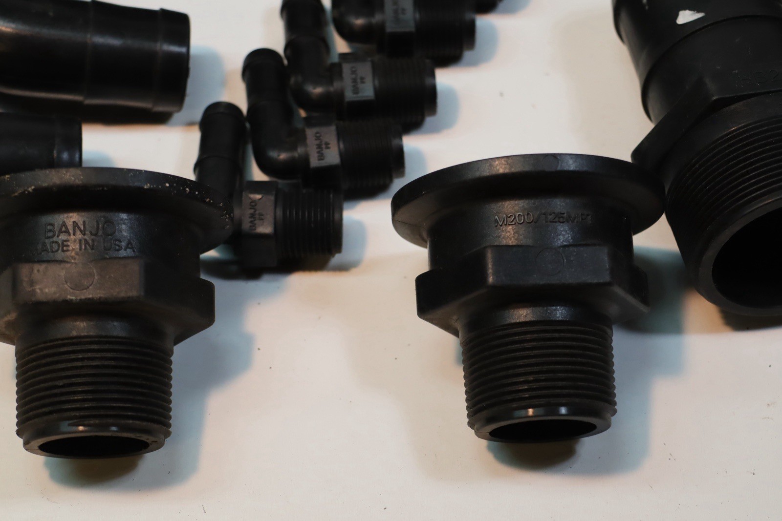 Lot Of Banjo Fittings M200/100 M200 TEE M200/125mpt Clamps/Gaskets 150G LS075-20