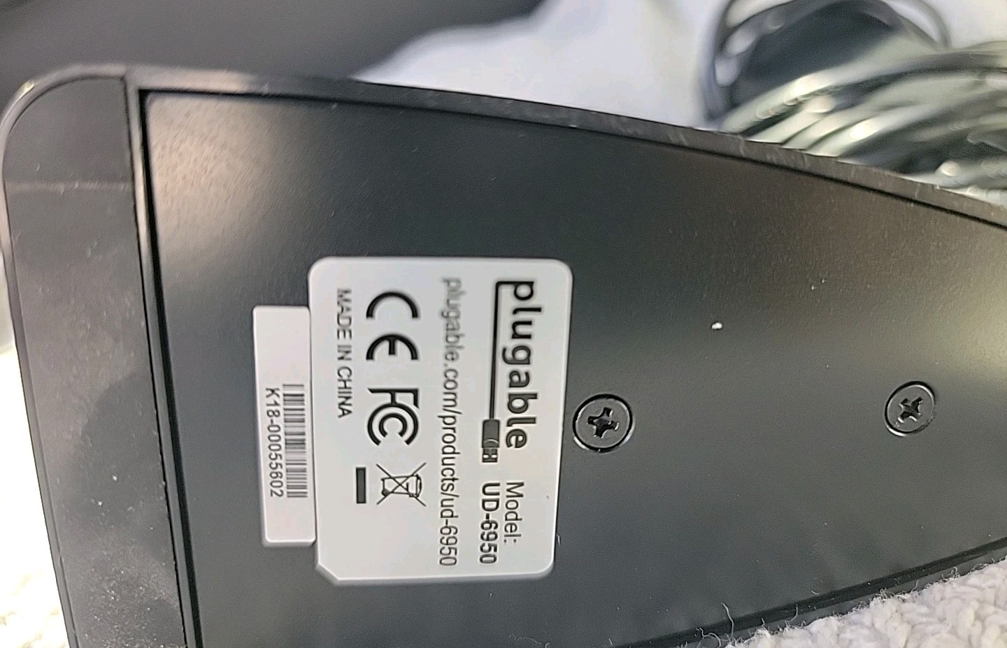 Plugable UD-6950 USB 3.0 Dual 4K Docking Station