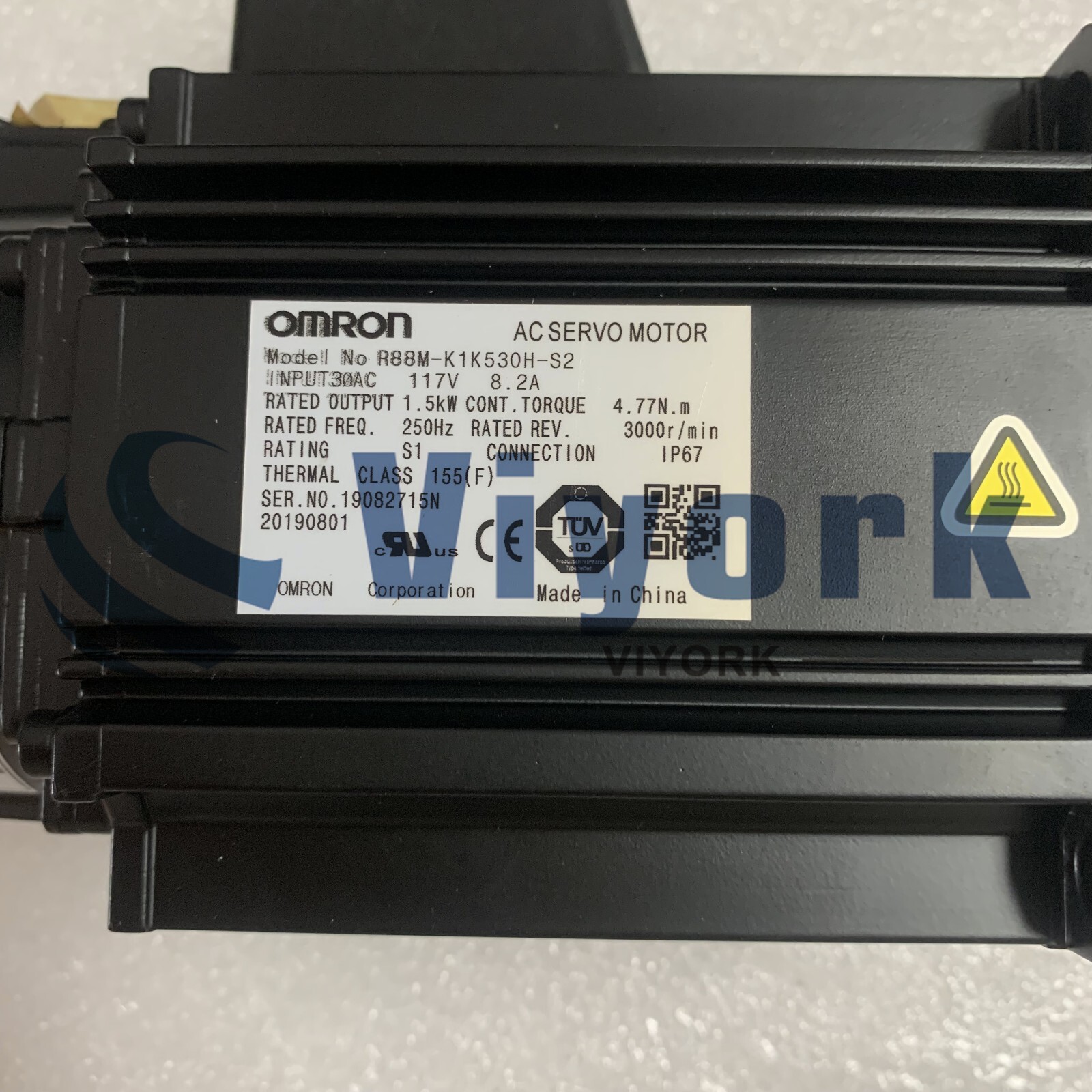 Omron R88M-K1K530H-S2 SERVO MOTOR AC G5 SERIES 1.5KW 240V 3000RPM NEW