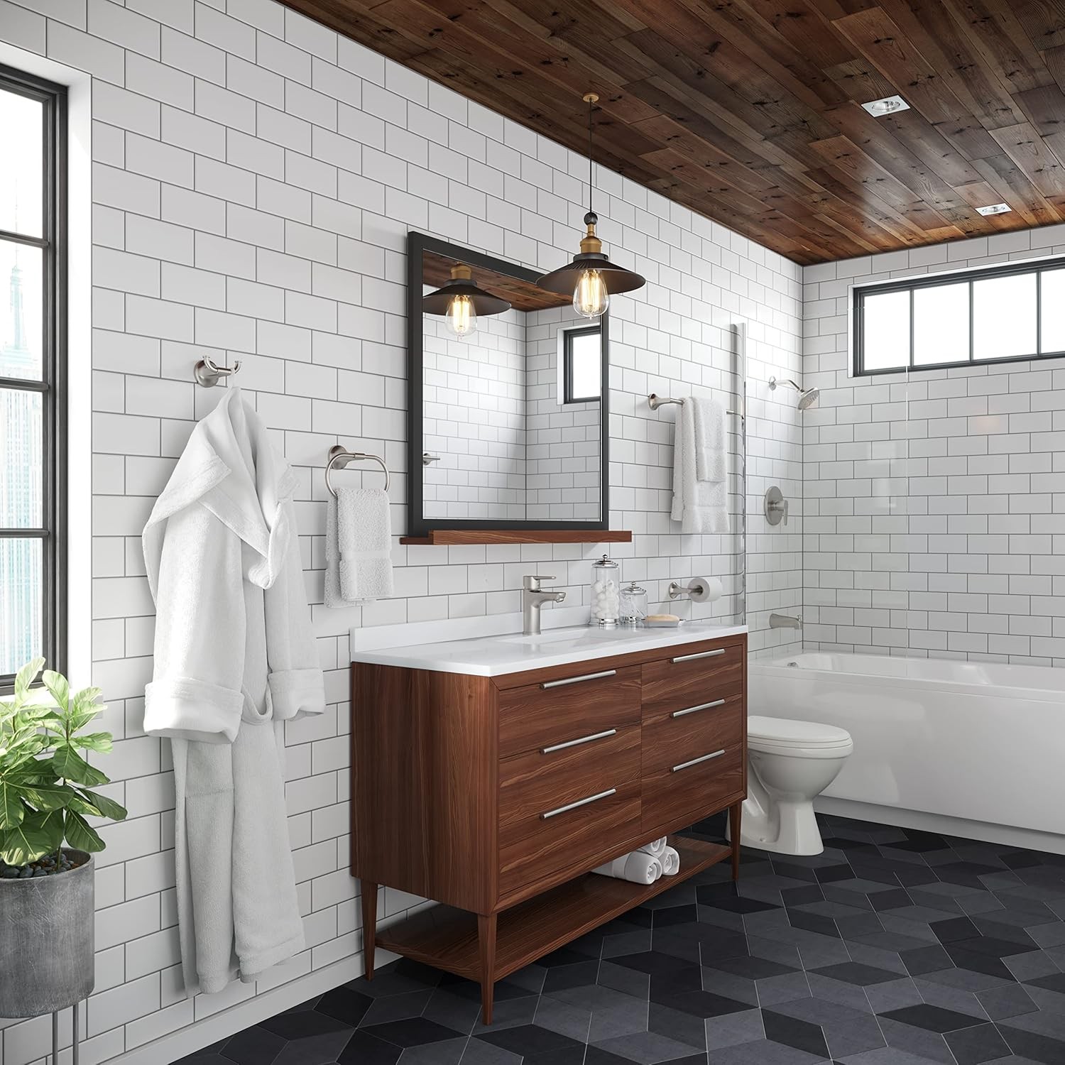 Pfister Pfirst Modern Tub & Shower Trim, Single Handle (Valve Sold Separately)