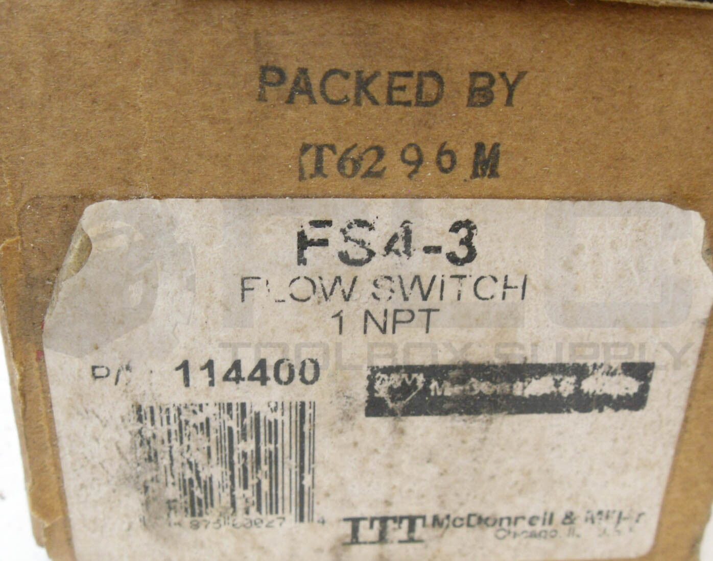 NEW ITT MCDONNELL & MILLER FS4-3 115-230VAC 7.4A 15PSI, 11440