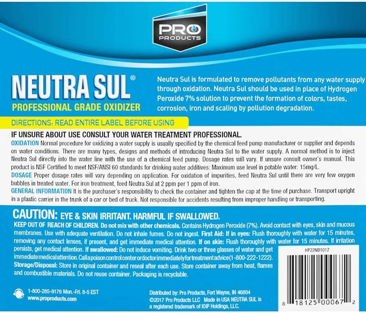 Neutra Sul Professional Grade Oxidizer 5 Gallon