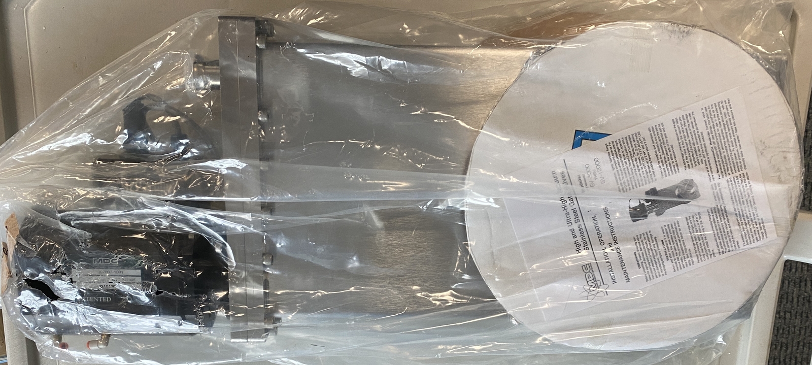 MDC Vacuum Products 307007-1001 Stainless Steel High Vacuum Gate Valve
