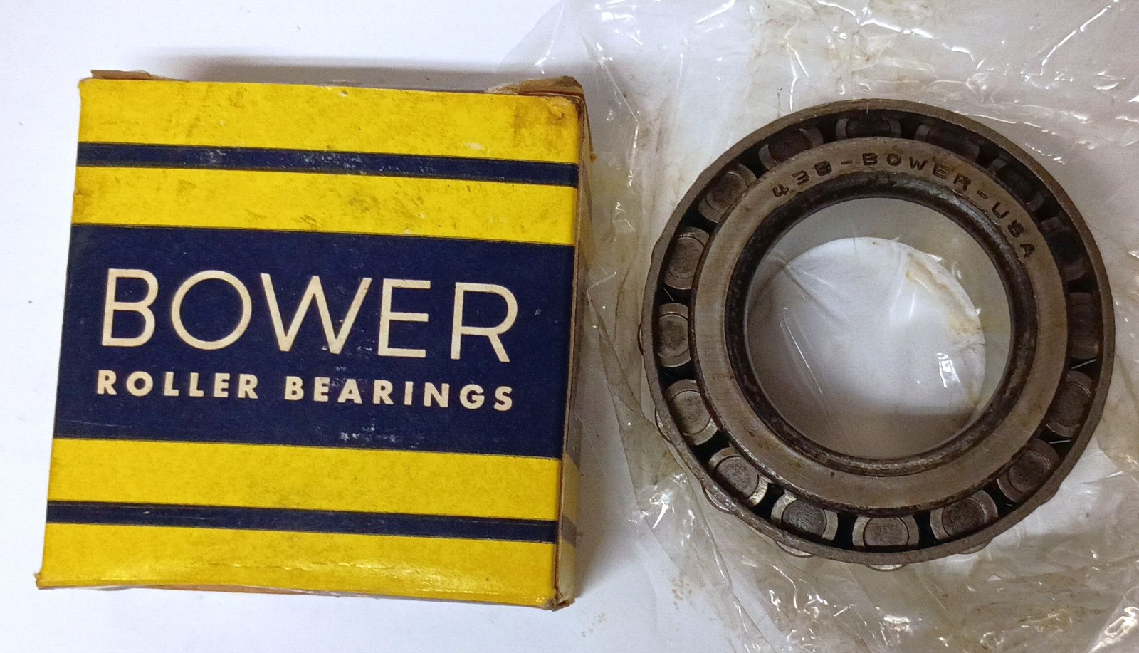 1 NEW BOWER 438 TAPER ROLLER BEARING CONE NIB ***MAKE OFFER***