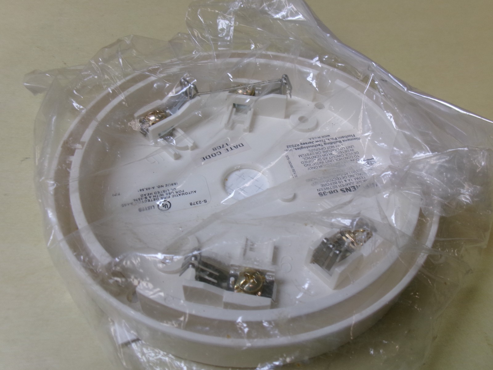 Siemens DB-3S Automatic Fire Detection Base , Lot Of 3