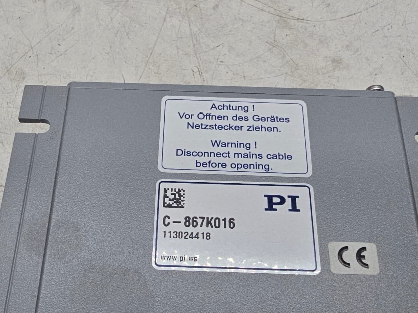Physik Instrumente PI C-867 Controller PILine Piezo Motor Driver RS-232 USB Lab