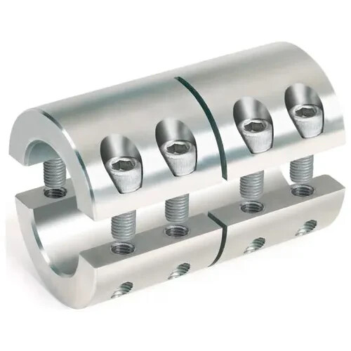 2SCC-087-087, 7/8 x 7/8″ Stainless Steel Coupling, Double Split (qty 1)