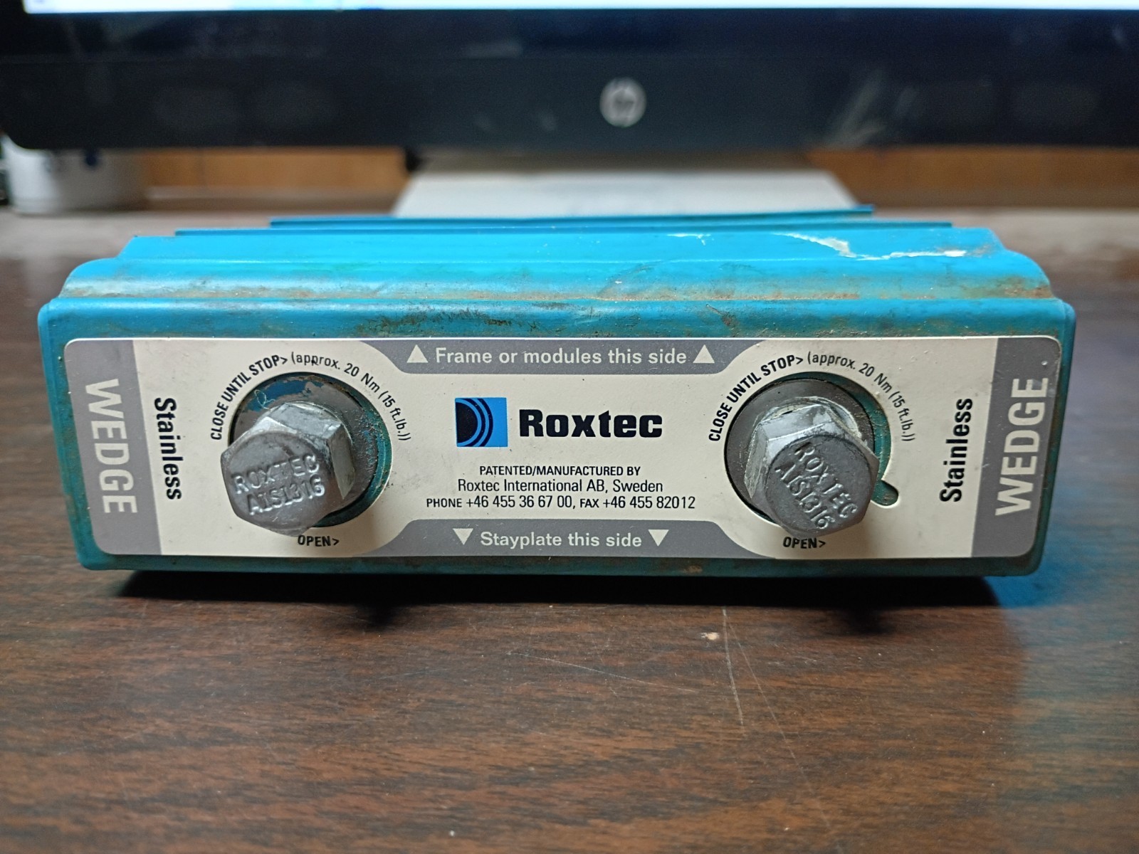 ROXTEC AISI316 WEDGE 120 120mm STAINLESS STEEL PRE-OWNED IN GOOD CONDITION