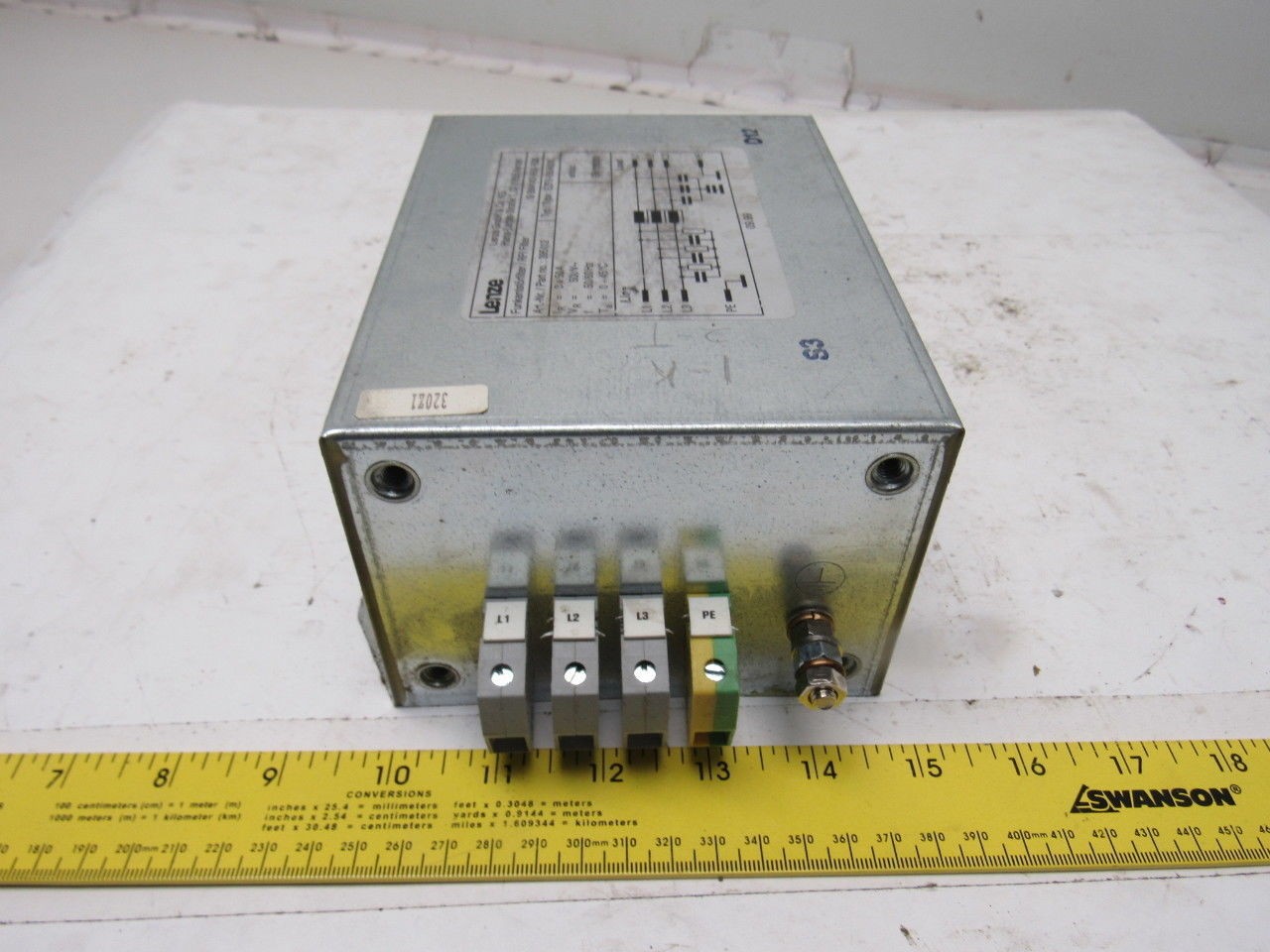 Lenze EZF3-050A005 RFI Line Filter 500V 3x50A 50/60Hz