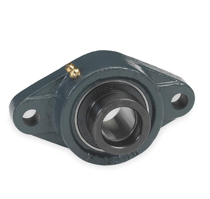 DAYTON 3FCW9 2 Bolt Flange Bearing,Ball,1 1/2in Bore 3FCW9