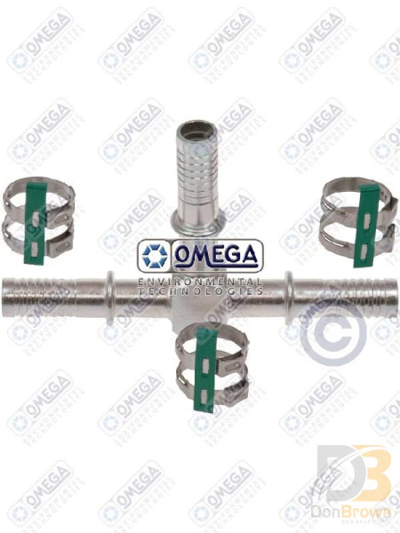 SPLICER TEE #12 x #12 x #12 AIR-O-CRIMP W/CLAMP 35-AN6204C