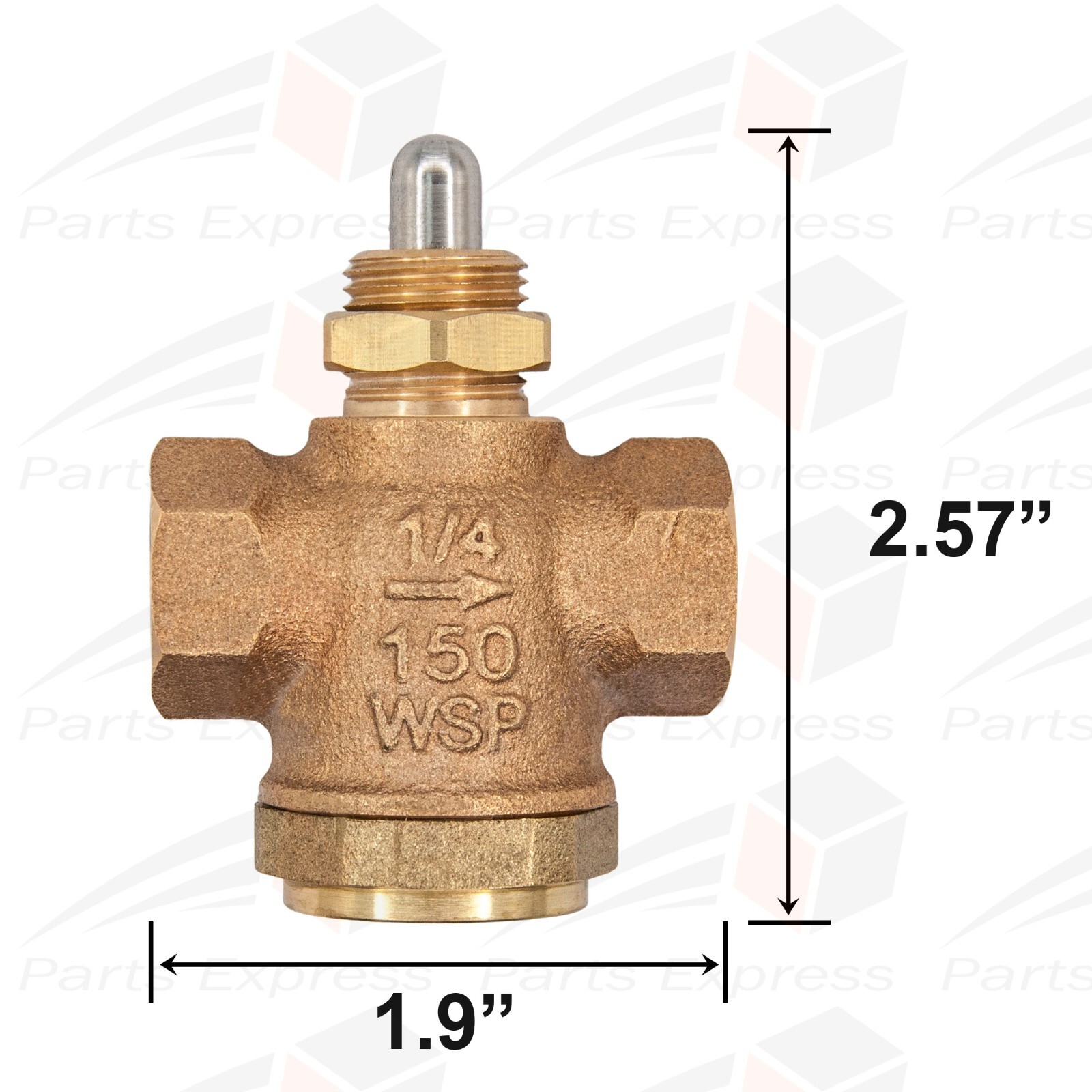 QUICK-OPENING & SELF-CLOSING GLOBE VALVE FOR STEAM 1/4″ NPT CONNECTION
