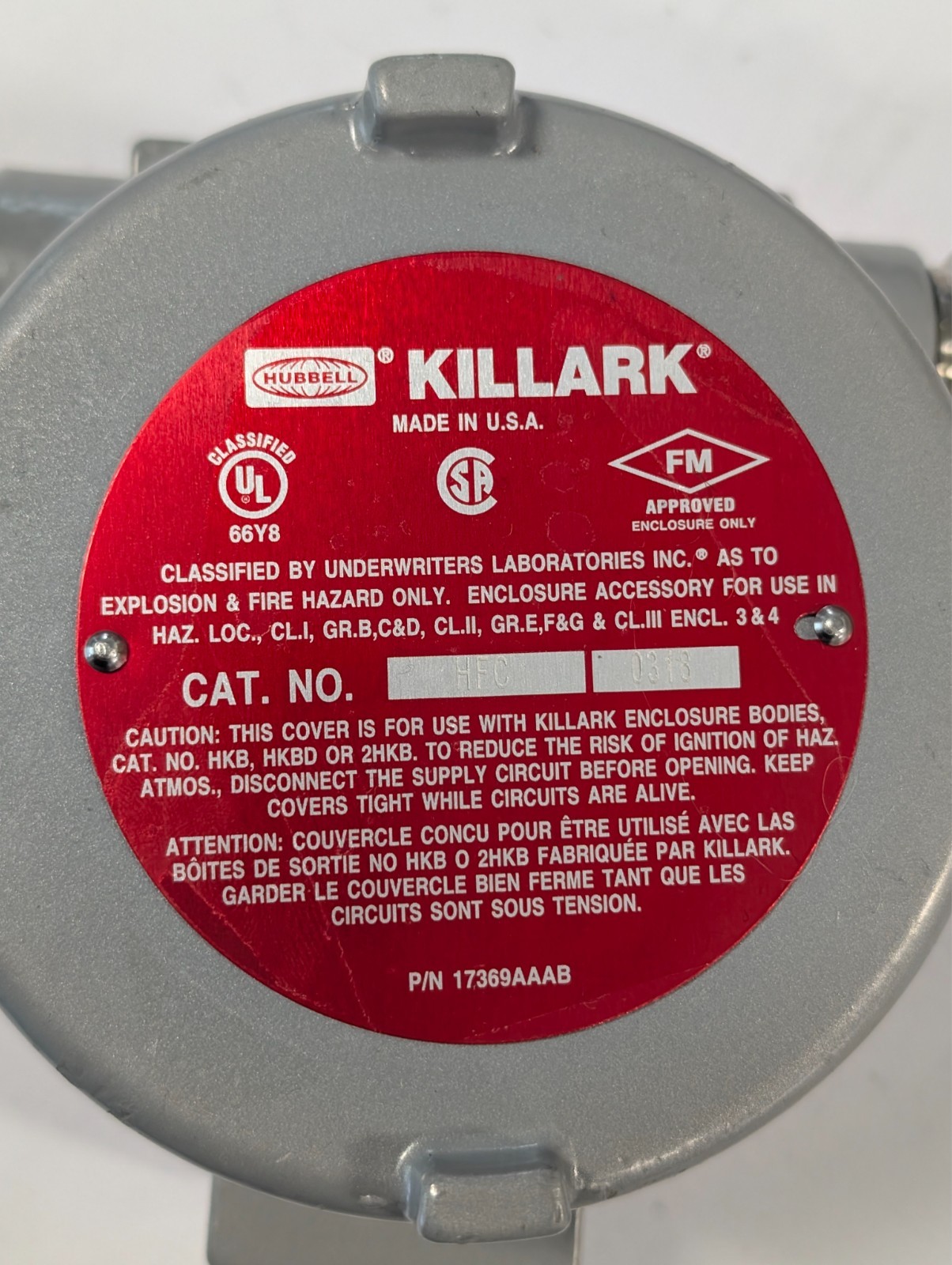 Burns D11 Temperature Switch Killark HKB 0318 Explosion Proof -30 to 401°C