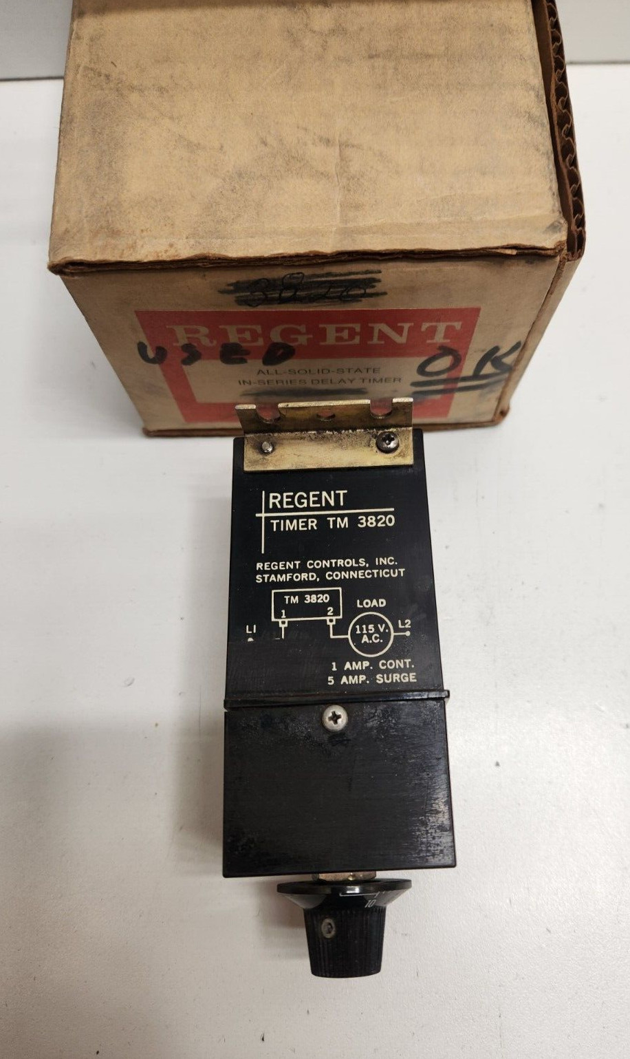 GUARANTEED! REGENT 115V 1 SEC SOLID STATE TIMER TM-3820