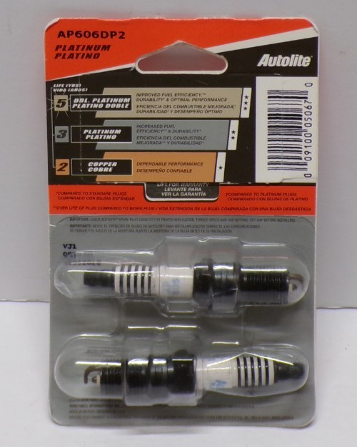 Autolite Spark Plugs AP606DP2 Replaces: ACDelco 41-900,41-902 Pack of 2