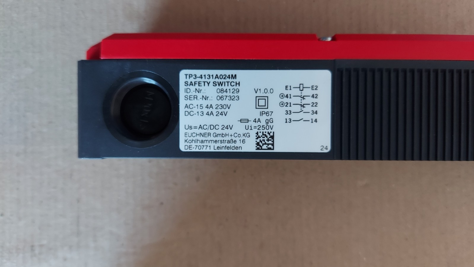 New Euchner TP3-4131A024M Safety Switch