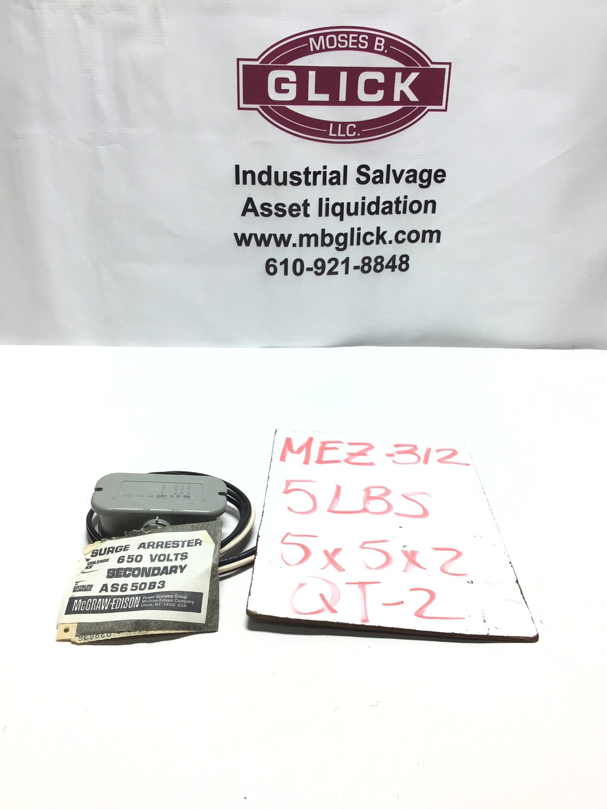 McGRAW-EDISON AS650N3 Surge Secondary Arrester