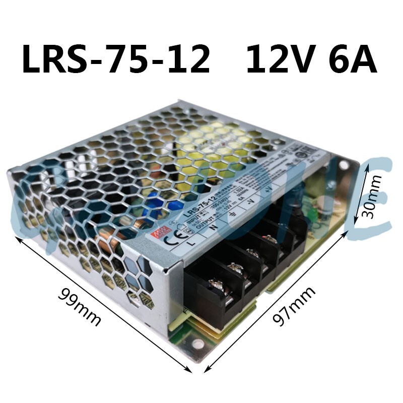 LRS-75-12 1PCS NEW Mean Well 12V 6.25A 75W Switching Power Supply Fast Ship
