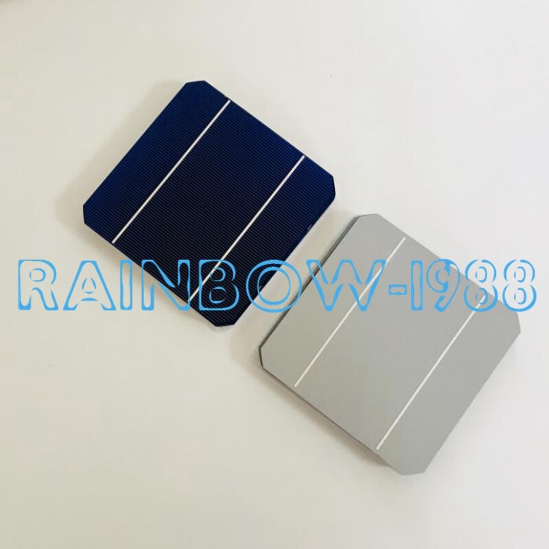 QTY:10 High Efficiency Monocrystalline Solar Cell 125mmx125mm 3.14W 0.5V Class A