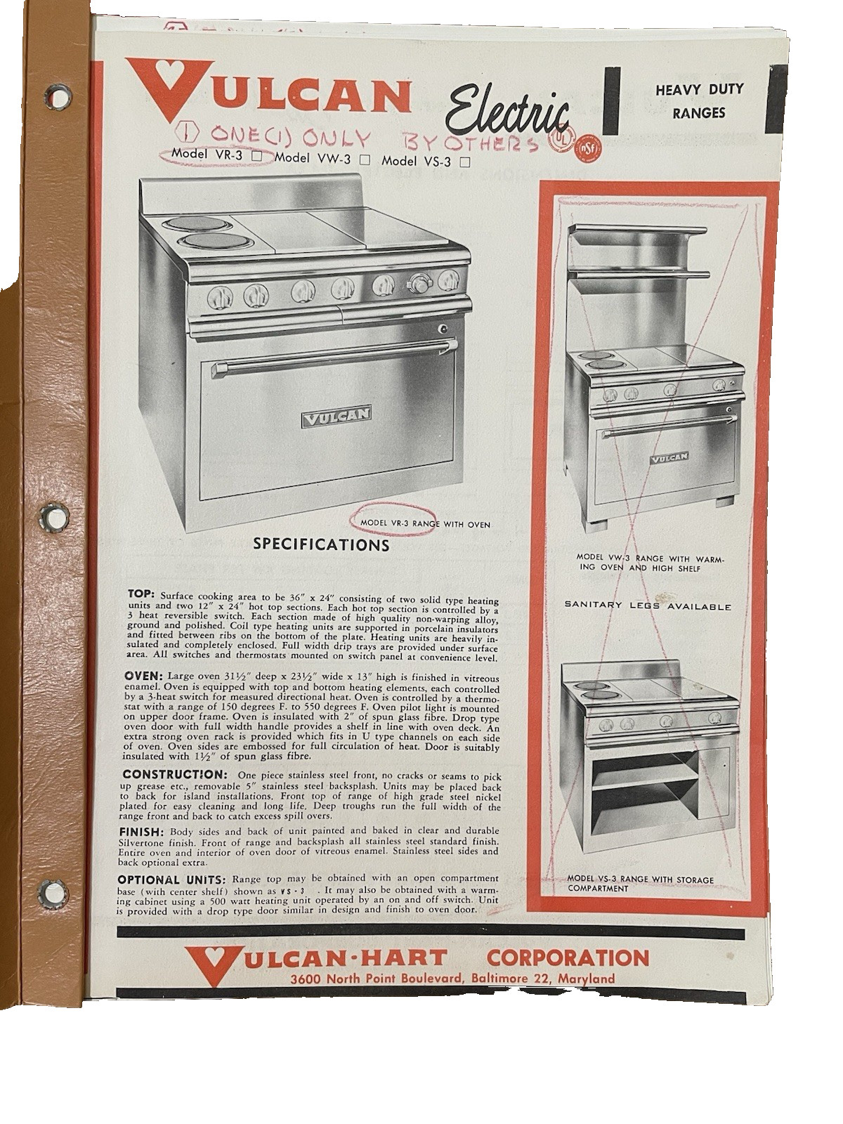 1950’S Commercial Kitchen Equipment brochures 20+ pages North Senior HS MA MCM