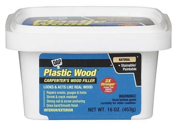 Dap Wood Filler, Pail, Natural, Plastic