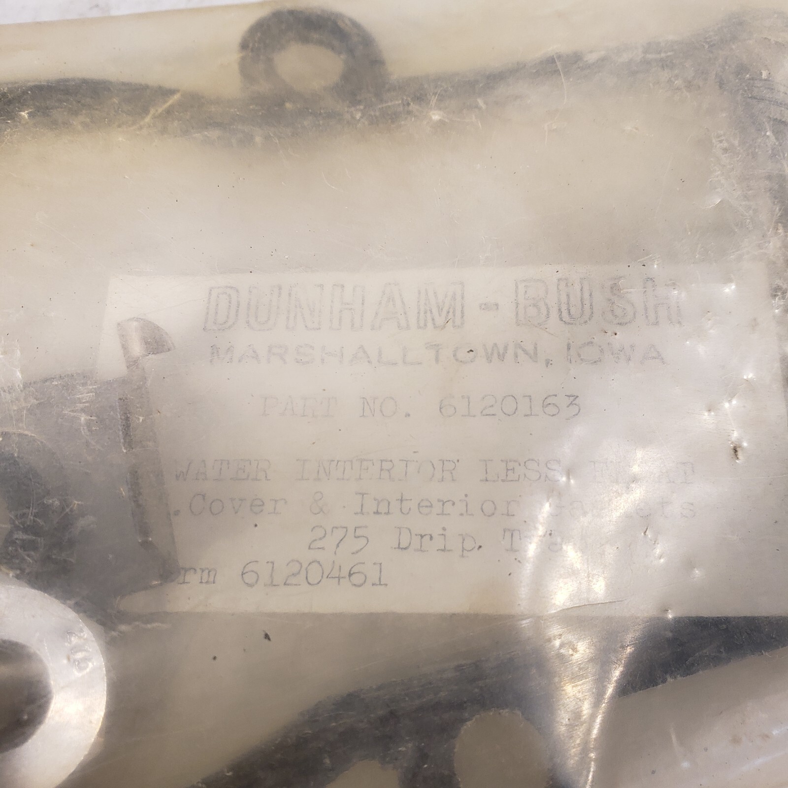 Dunham-Bush 6120163 Valve Gasket Kit, Water Interior Less Float