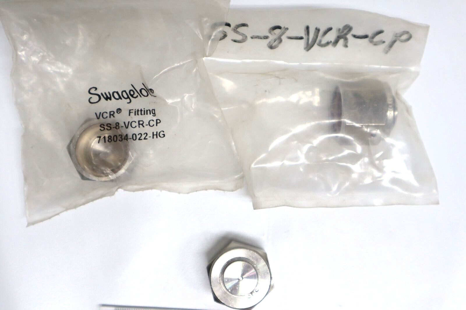 3x SWAGELOK VCR FITTING SS-8-VCR-CP / VCR Cap
