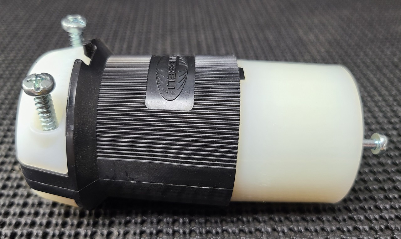 HUBBELL HBL2313 20A 125V 2P 3W NEMA L5-20R GROUNDING TWIST-LOCK CONNECTOR