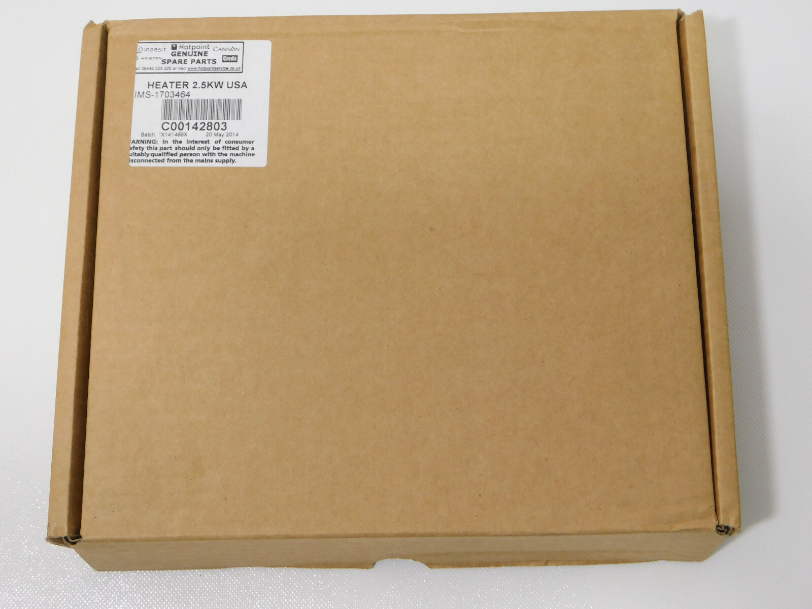 Genuine OEM Hotpoint C00142803 Heater 2.5KW IMS 1703464 Ariston Tumble Dryers