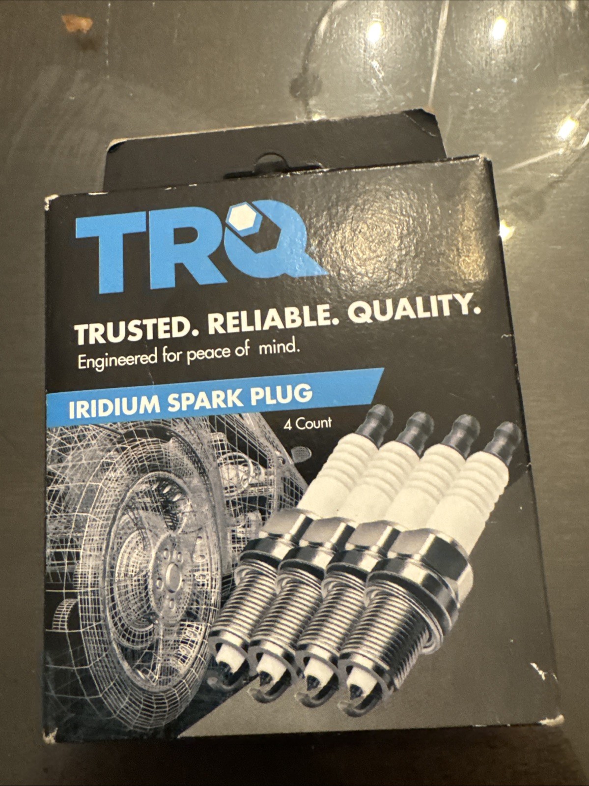 TRQ Iridium Spark Plug 4 Count SPA02124 New!