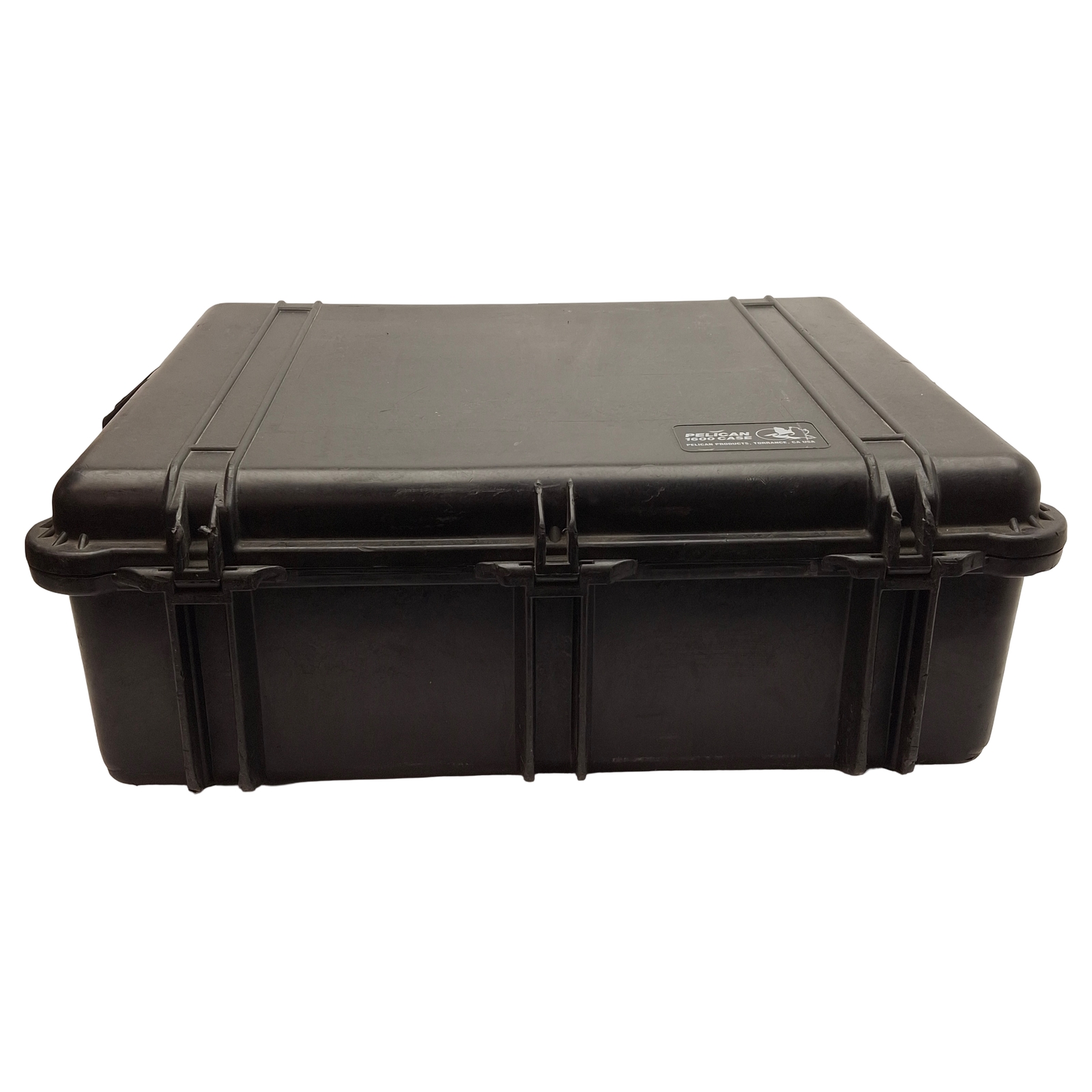 Pelican 1600 Protector Case, Black, 21.51 x 16.54 x 7.99in Interior *No Foam*
