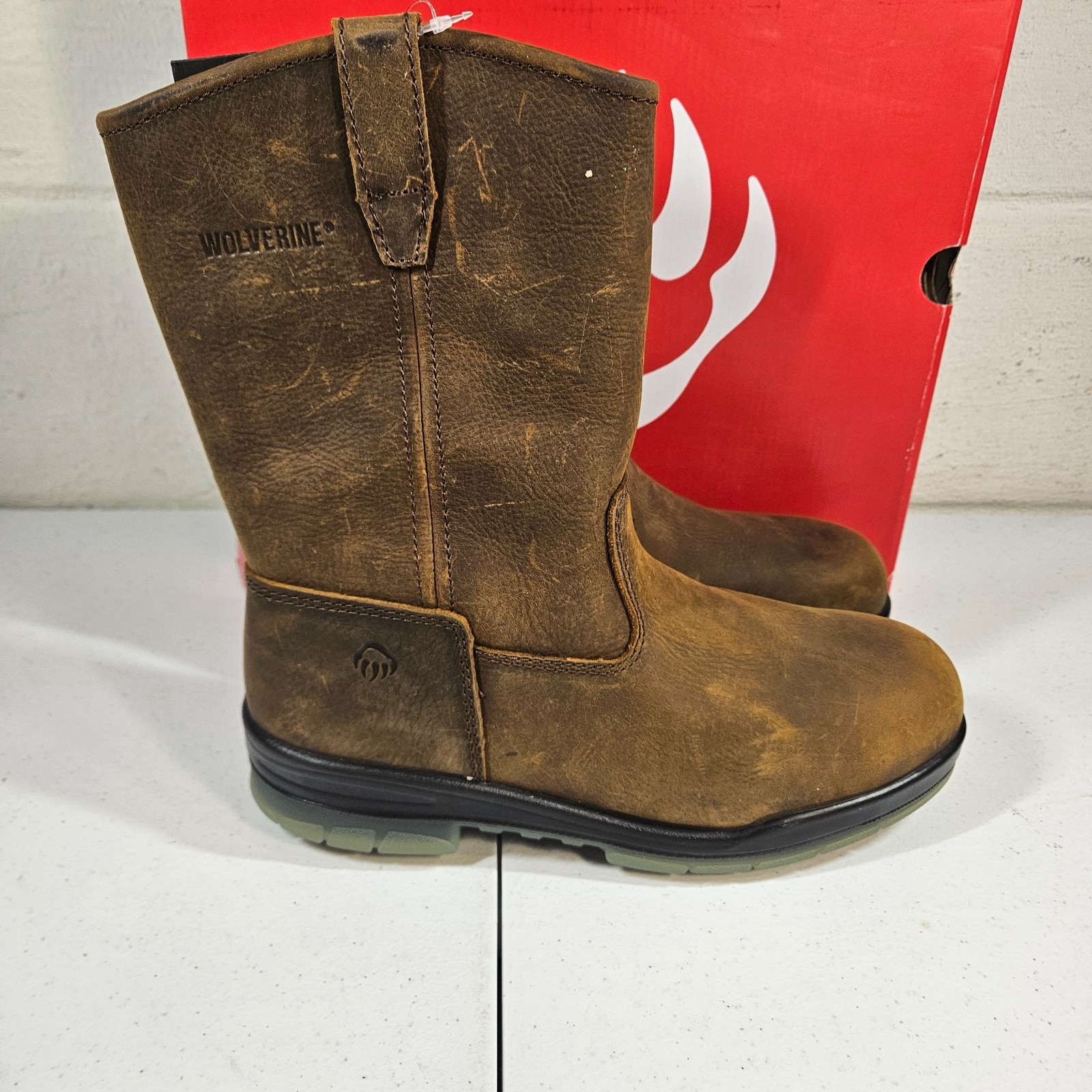 Wolverine Men’s Steel Toe W03258 DuraShocks Wellington Stone 8 M New