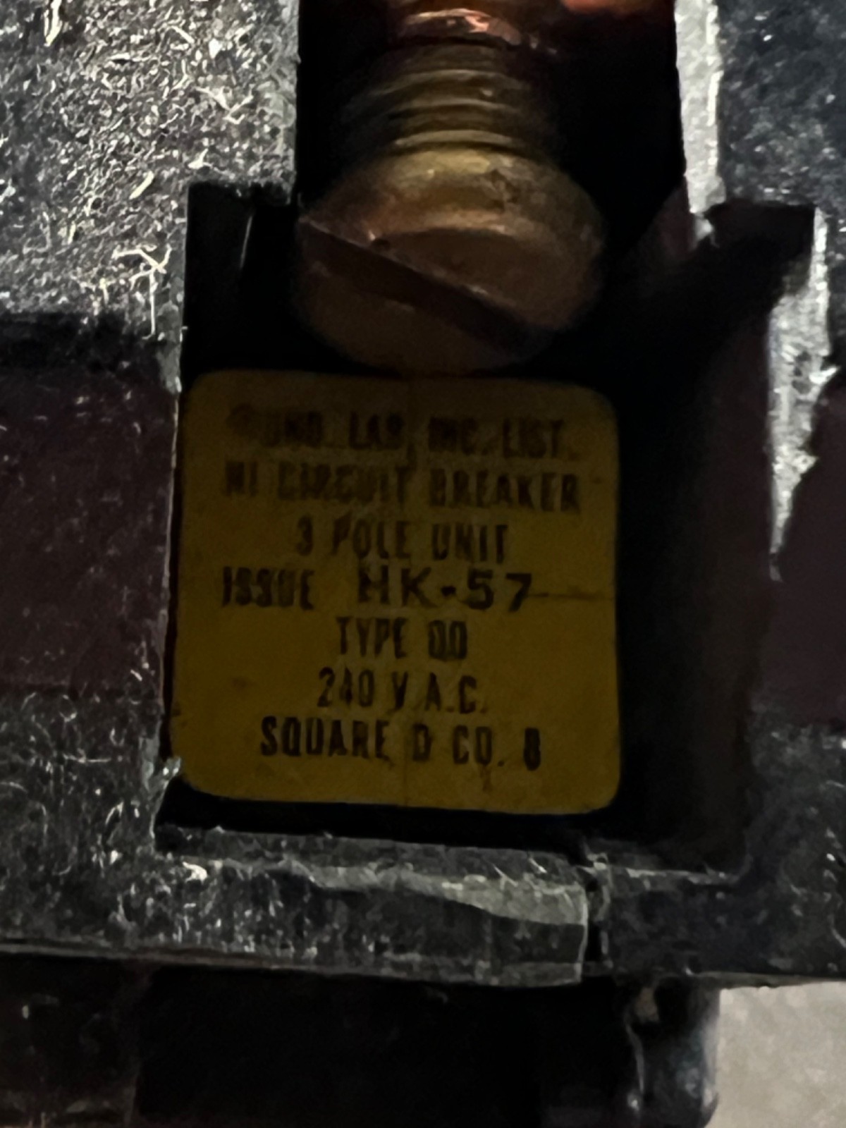 Square D 30A 3-Pole Circuit Breaker HK-57 *FREE SHIPPING*