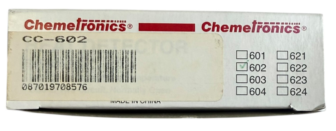 Chemetronics CC-602 Heat Detector Rate of Rise 200°F Fire Alarm W34-Y09F