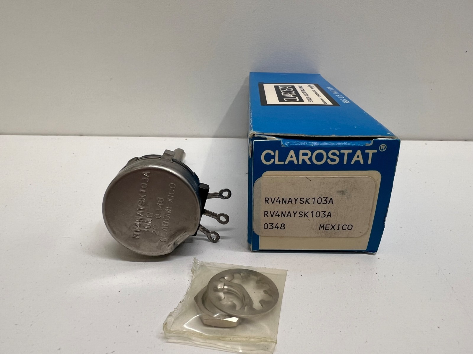 NEW OLD STOCK! CLAROSTAT LINEAR TAPER POTENTIOMETER RV4NAYSK103A