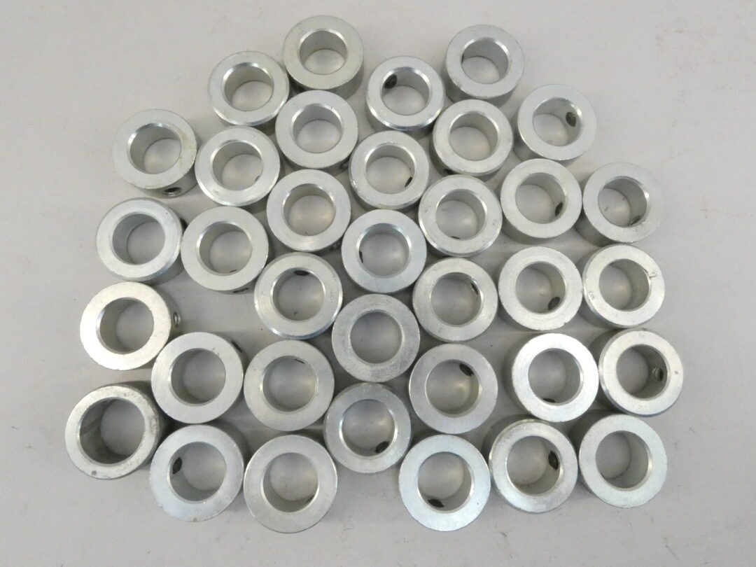 *Lot of 35* Shaft Collars 7/8″ Bore x 1-1/2″ OD x 9/16″ Set Screw Zinc-Plated…