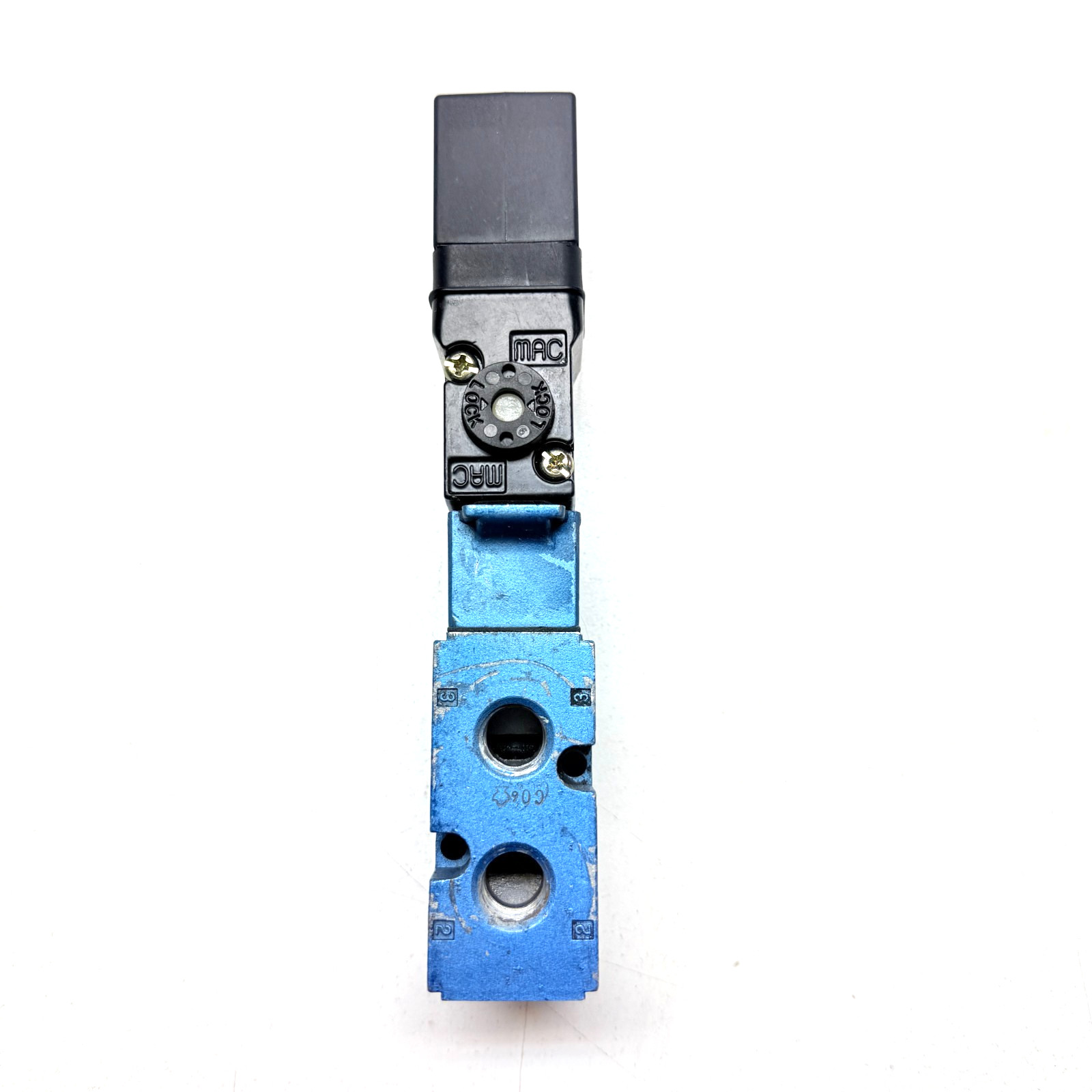 MAC 24V 4-WAY 2P 1/4″ DOUBLE SOLENOID VALVE 821C-PM-591JJ-152