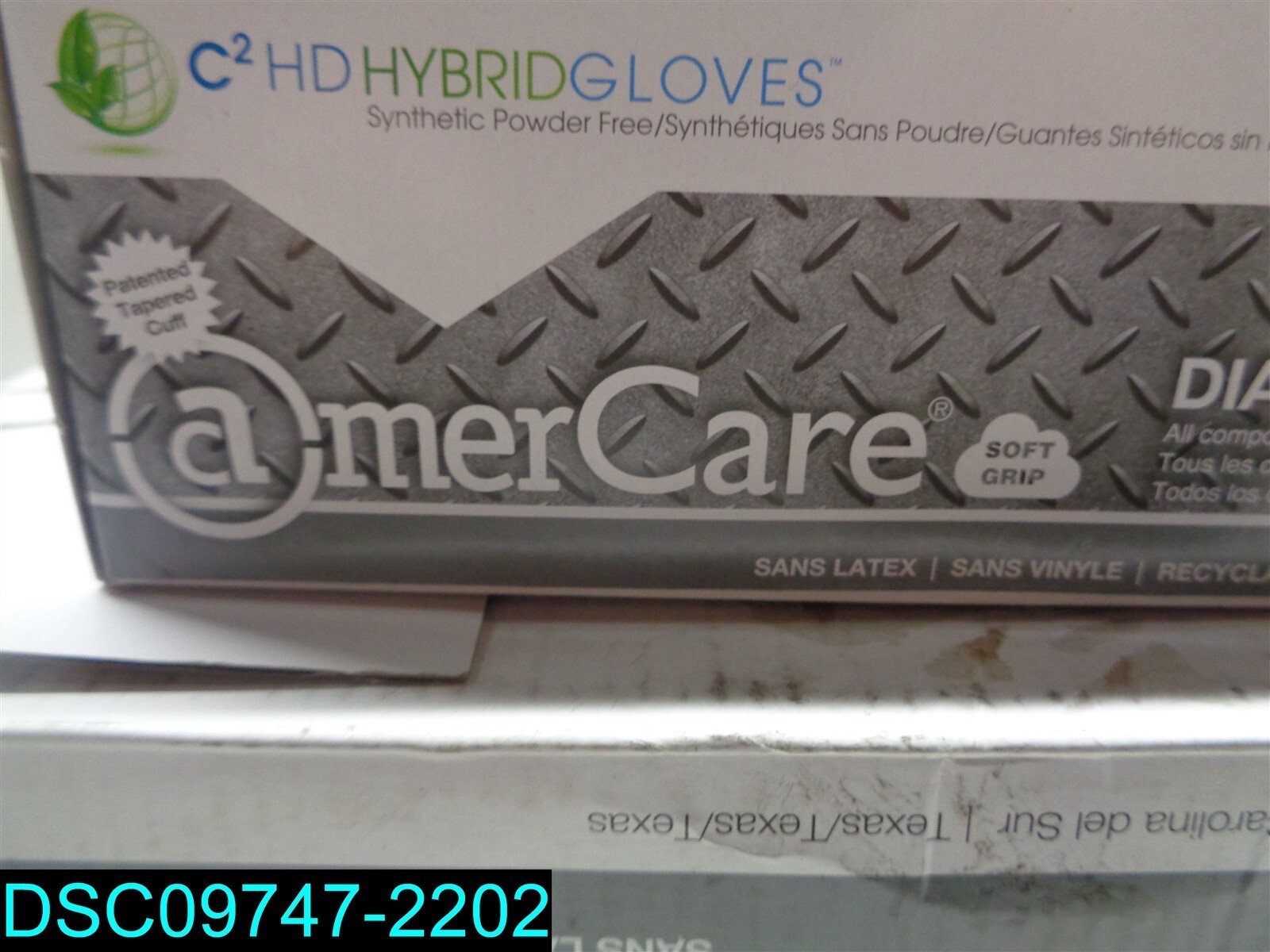 QTY=1000 (5 BOXES OF 200): SMALL AmerCare Powder-Free Hybrid C2 HD Hybrid Gloves