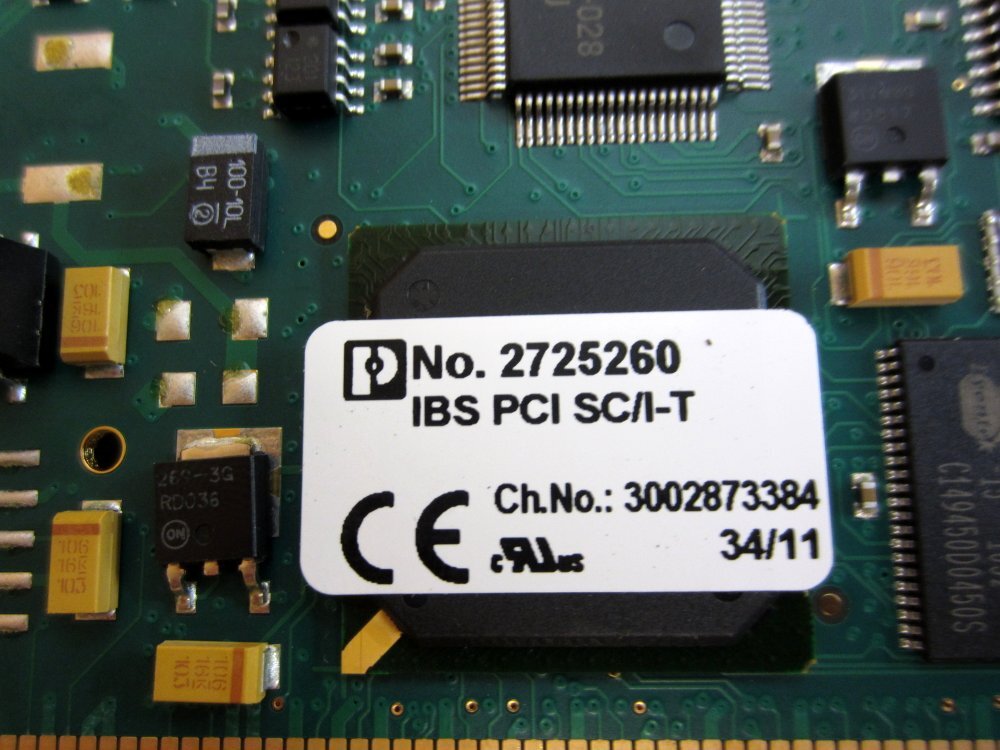 Phoenix Contact IBS PCI SC/I-T Board 2725260 W/Adapter Bar
