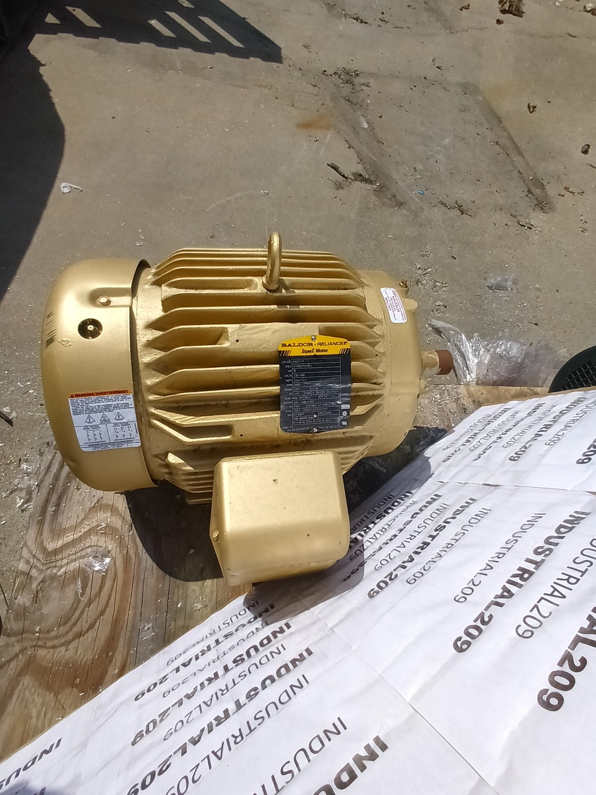 BALDOR RELIANCE SUPER E EM3771T 10HP MOTOR