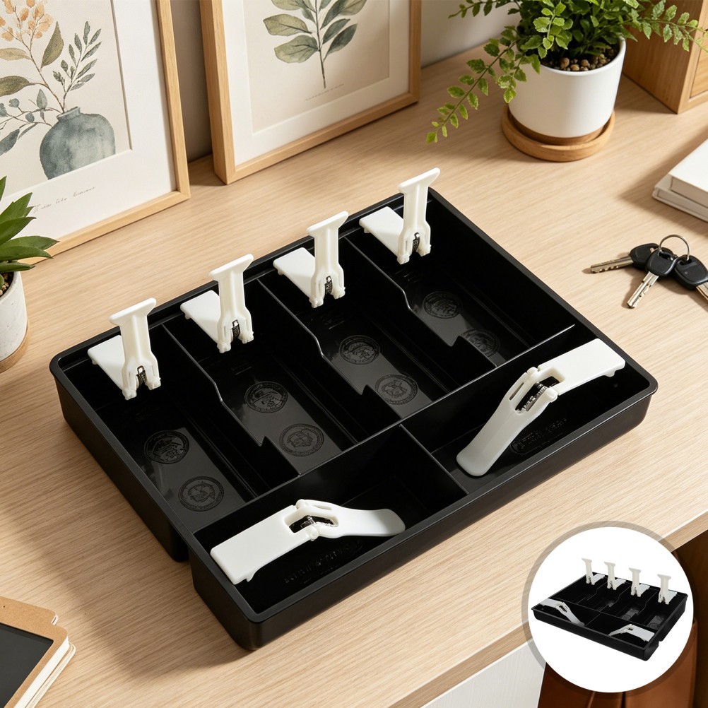 Drawer Cash Box Currency Compartment Money Storage Replacement Tray