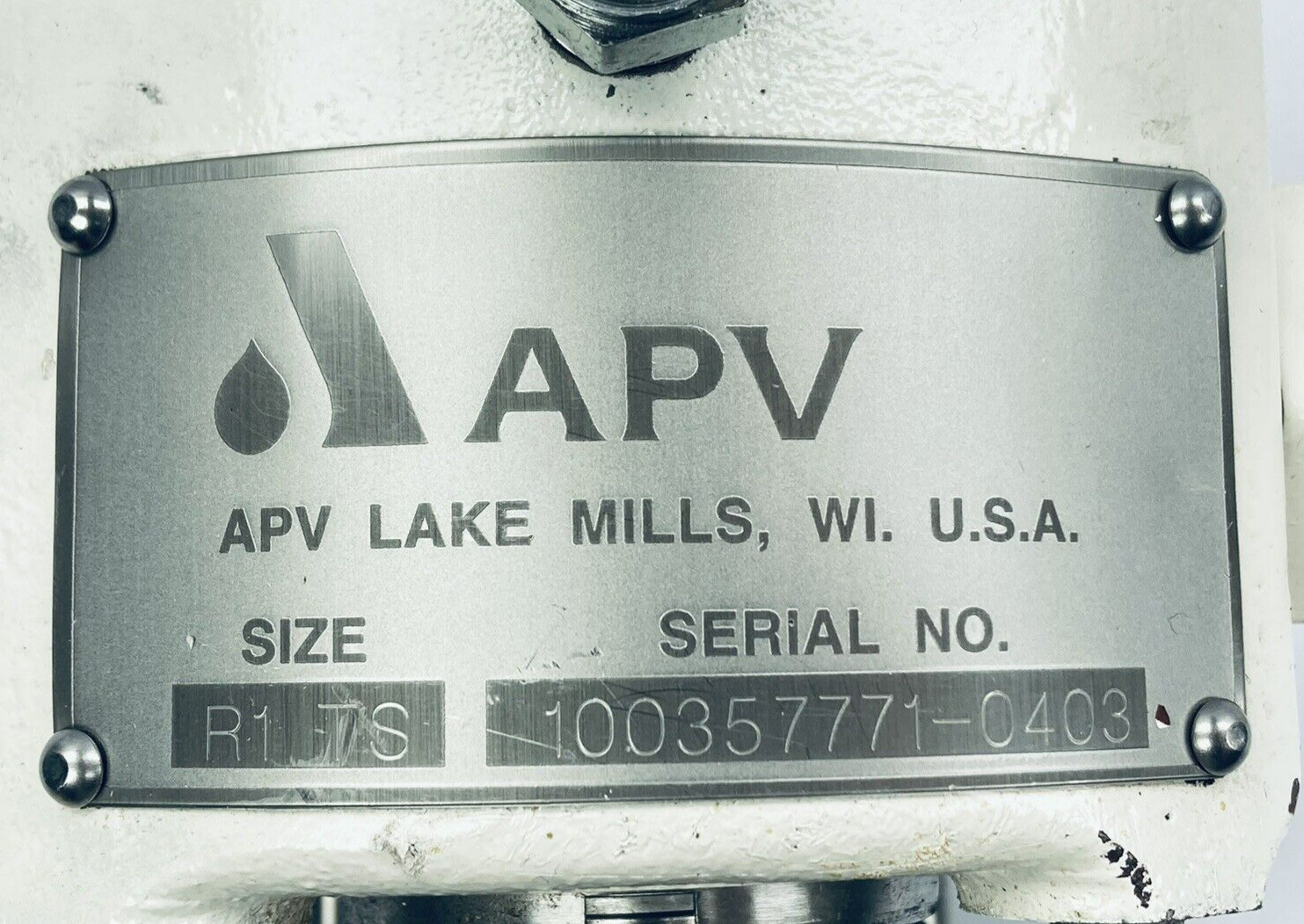 *FOR PARTS* SPX FLOW APV R1-TS POSITIVE DISPLACEMENT ROTARY PUMP 3/4″ SHAFT