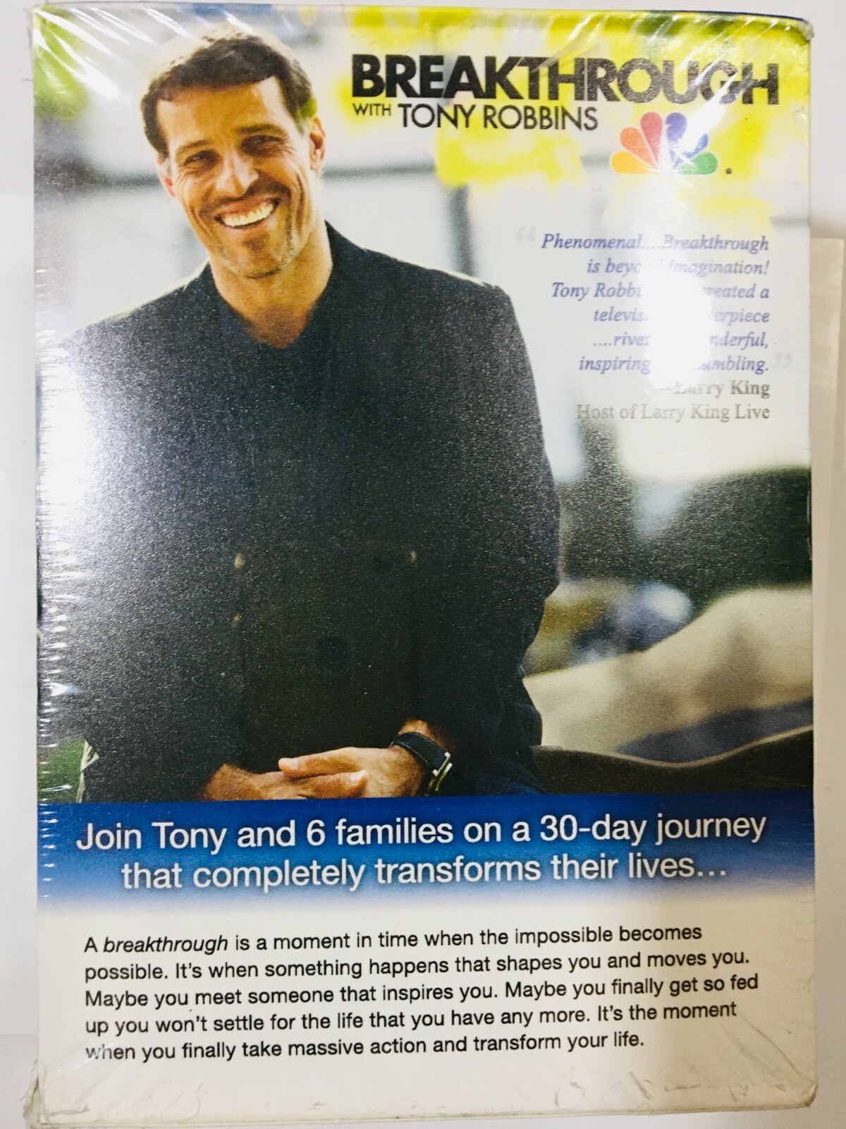 BREAKTHROUGH With Tony Robbins 6 DVD Box Set Episodes 1-6
