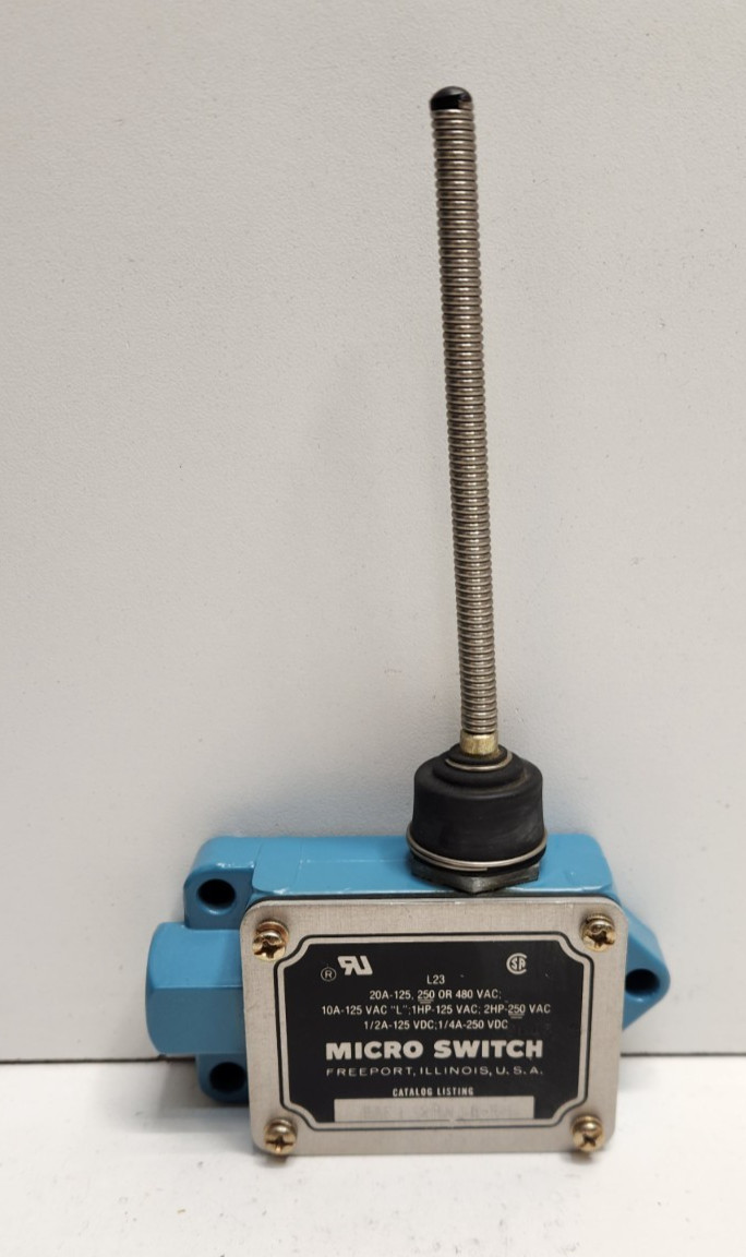 NEW NO BOX! MICRO-SWITCH 20A 480V WOBBLE SPRING COIL LIMIT SWITCH BAF1-2RN18-RH