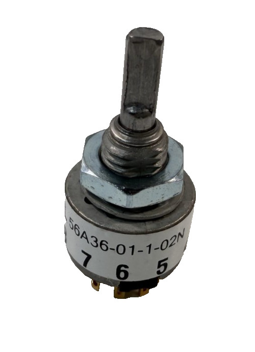 Grayhill 56A36-01-1-02N Rotary Switch 1 Deck 1 Pole 2 Pos Non-Shorting 36 Deg