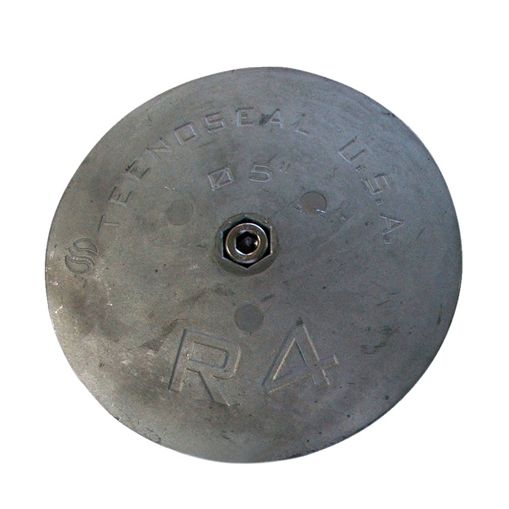 Tecnoseal R4 Aluminum Rudder Anode 5 Inch Diameter Boat 1.22Lbs
