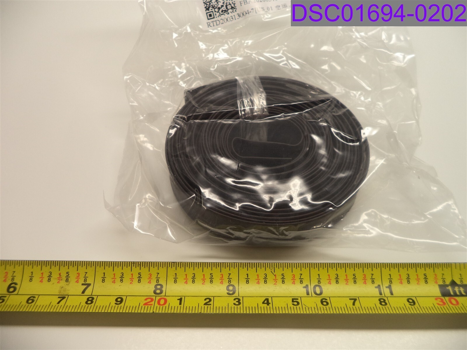 uxcell Heat Shrink Tubing 11mm Dia 16mm Flat Width 5m 2:1 Black a18060900ux0206
