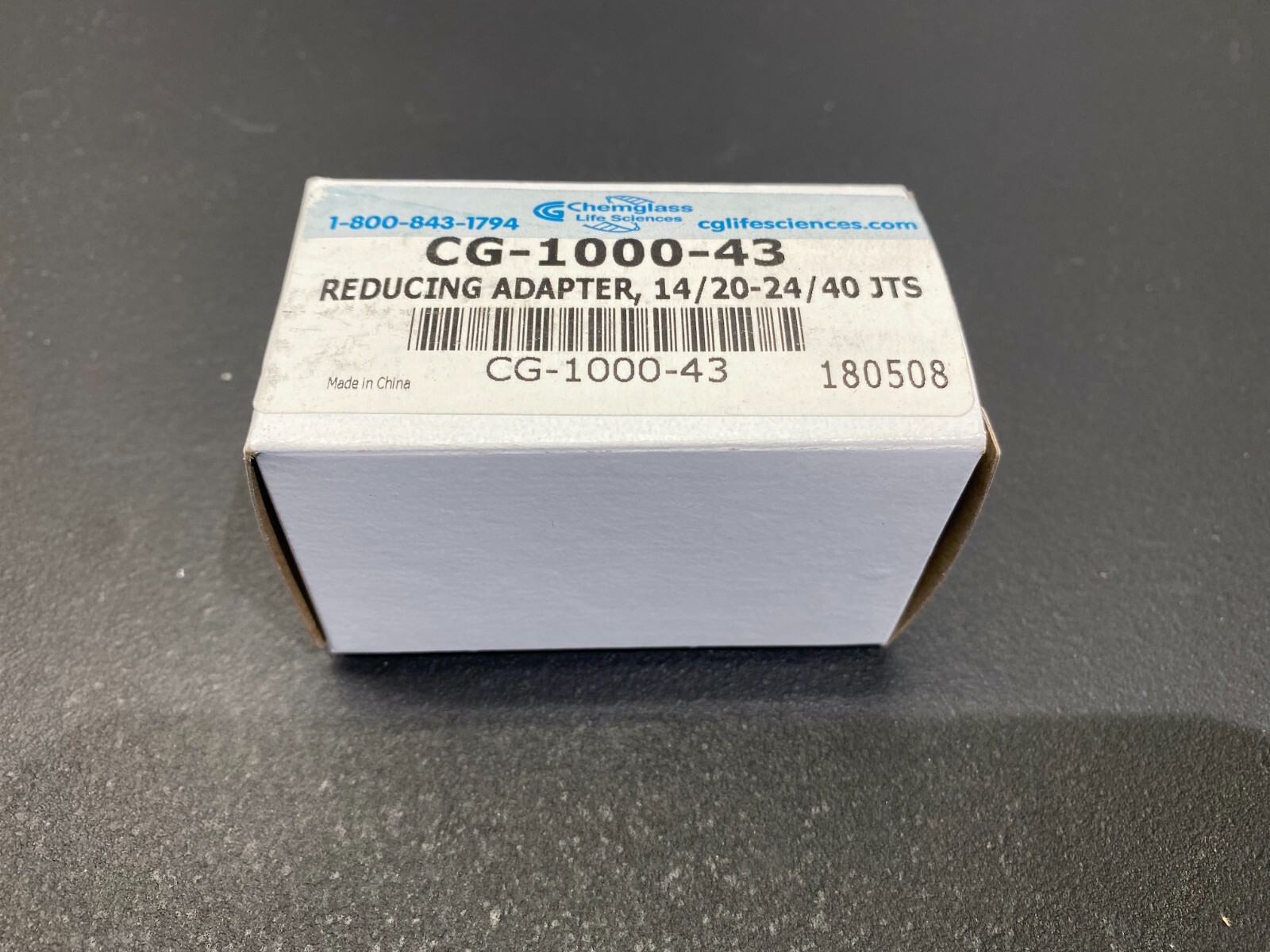 Chemglass CG-1000-43 Adapter Connecting 14/20 Top 24/40 Lower Reducing